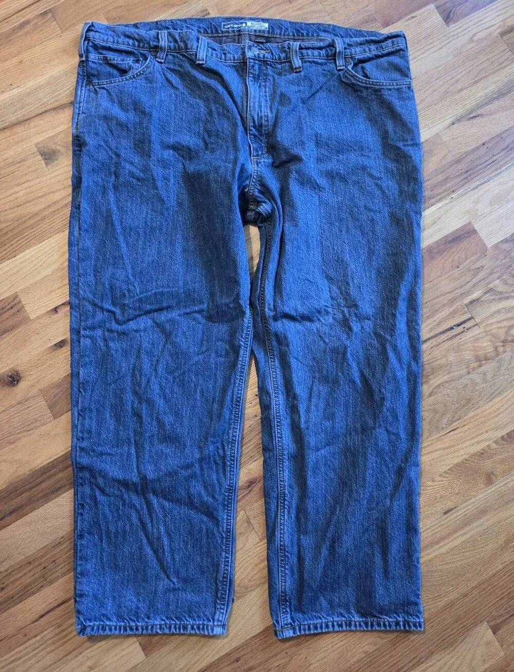 Carhartt Jeans Flannel Lined Men’s 48x30 Blue Relaxed Fit Denim Workwear